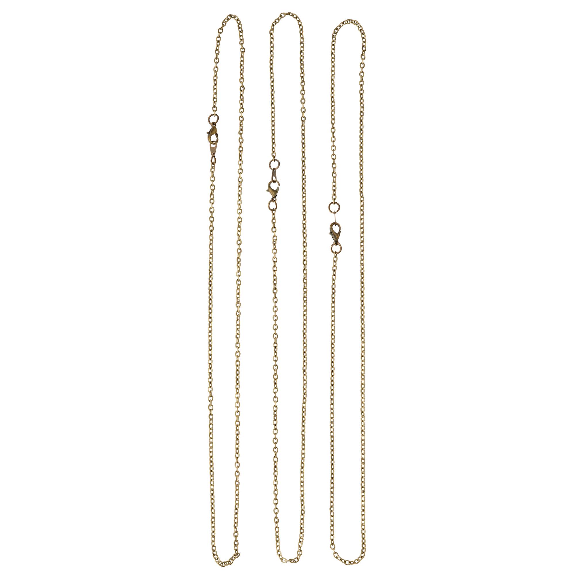 12 Packs: 3 ct. (36 total) 18" Antique Gold-Plated Chain by Bead Landing™